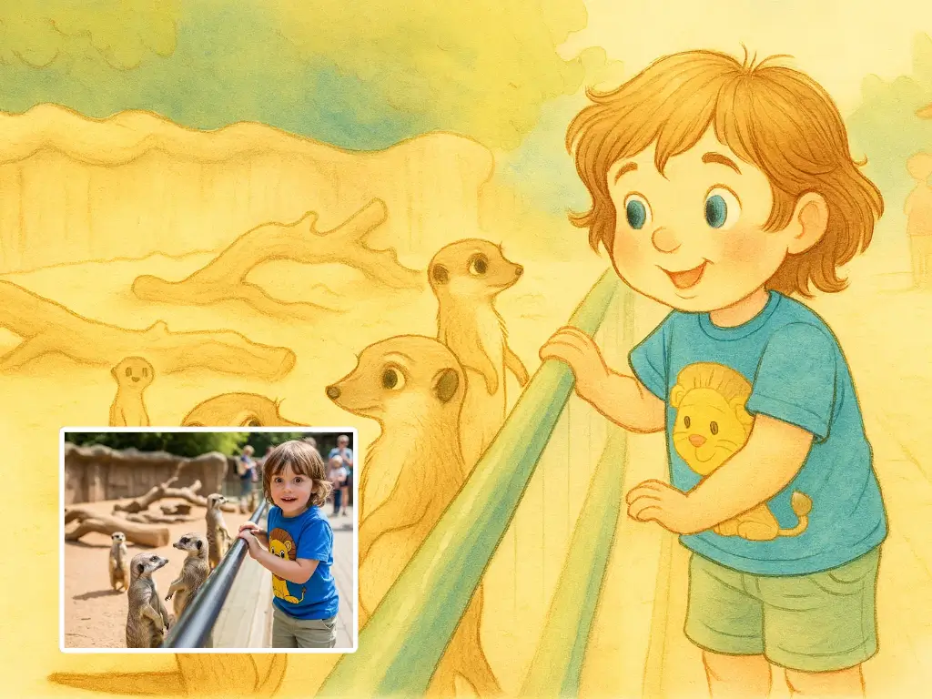 Lovable character design and animal friends