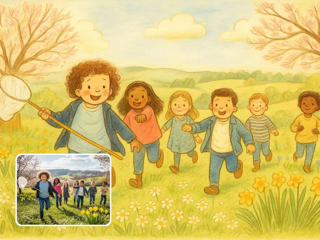 Educational storybook art and learning illustrations