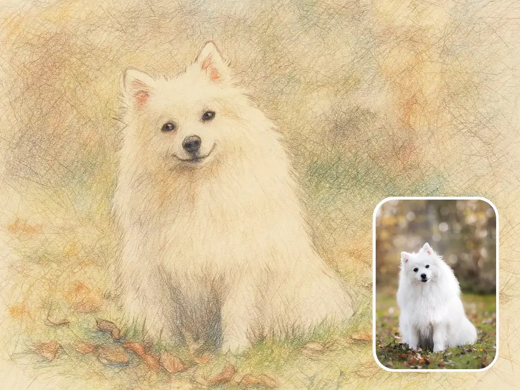 Colored pencil sketch artwork