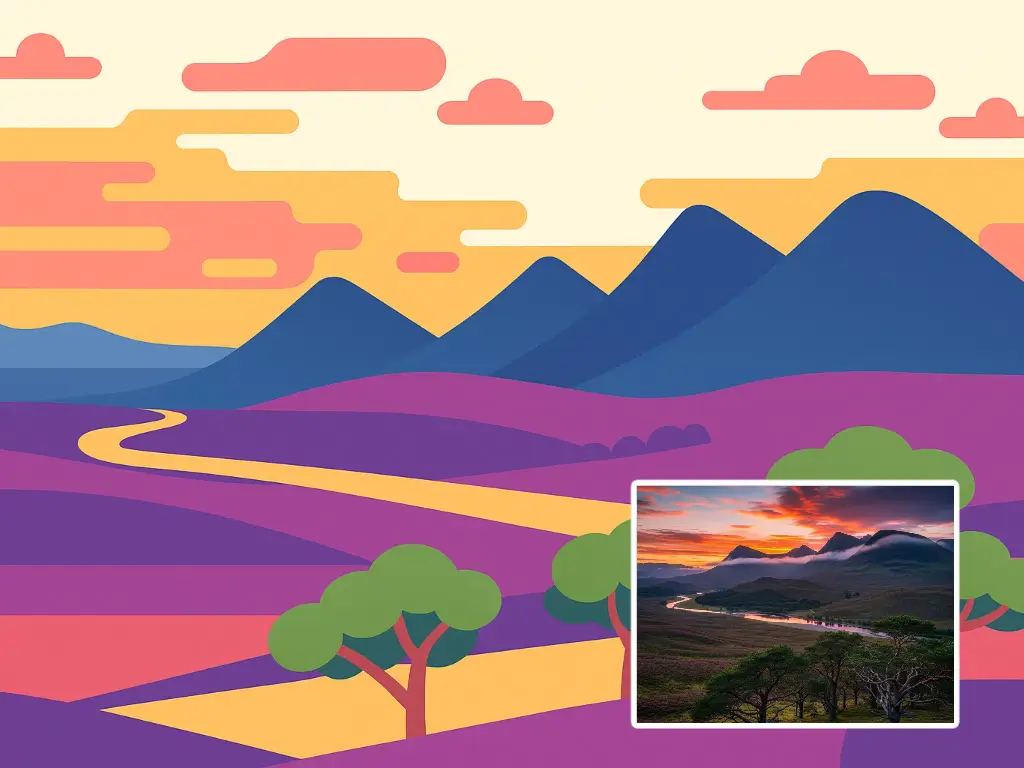 UI/UX design and digital illustrations