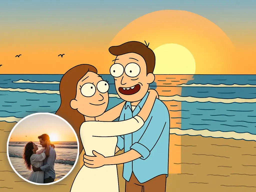 Rick and Morty character portraits