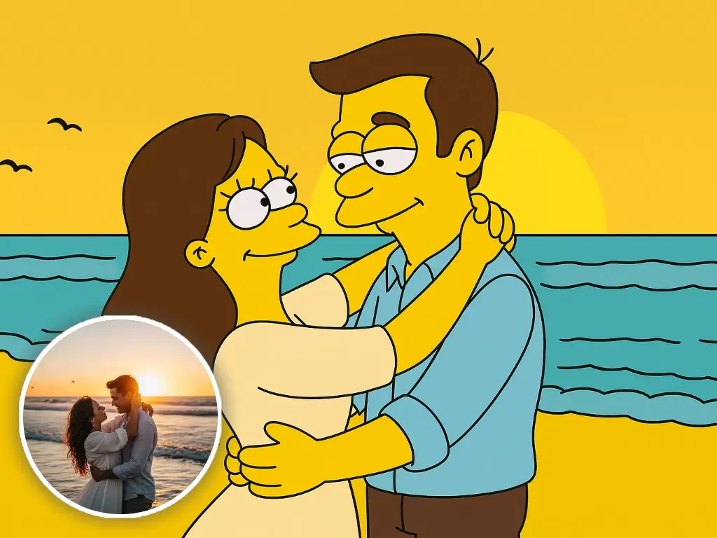 Springfield cartoon character portraits