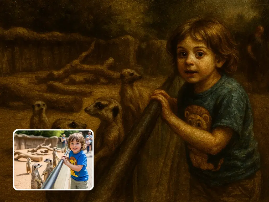 Vintage oil painting anime landscapes