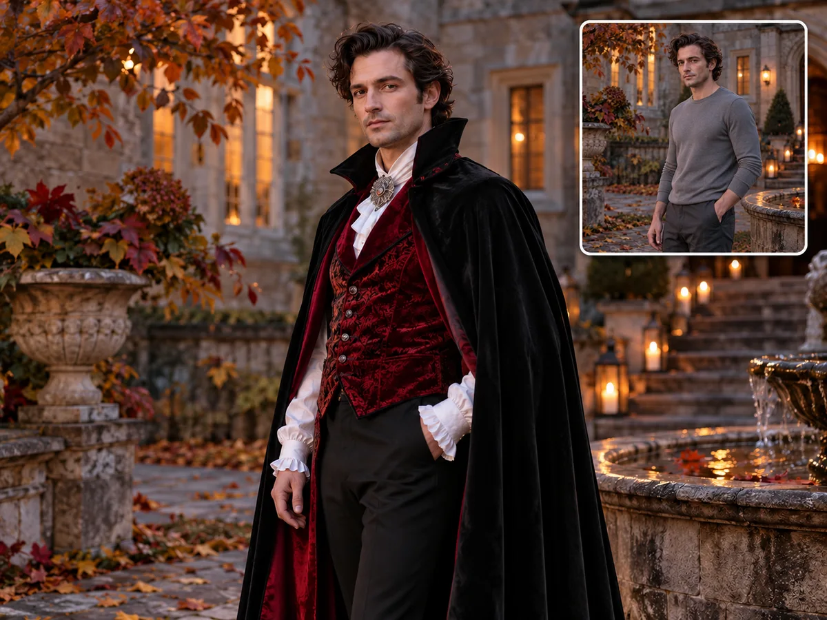 Klassisk vampyrkostume