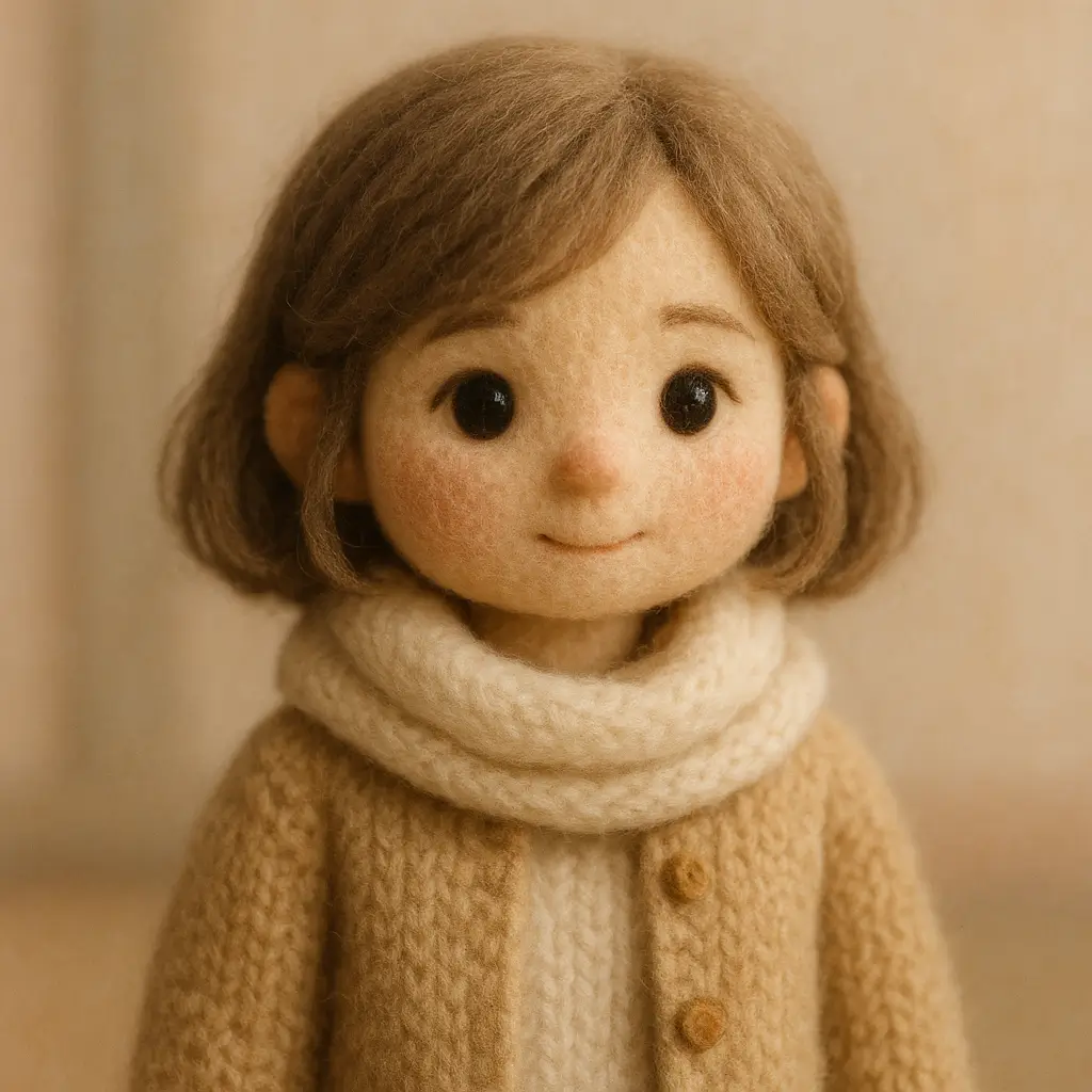 Felted Wool Doll effect preview