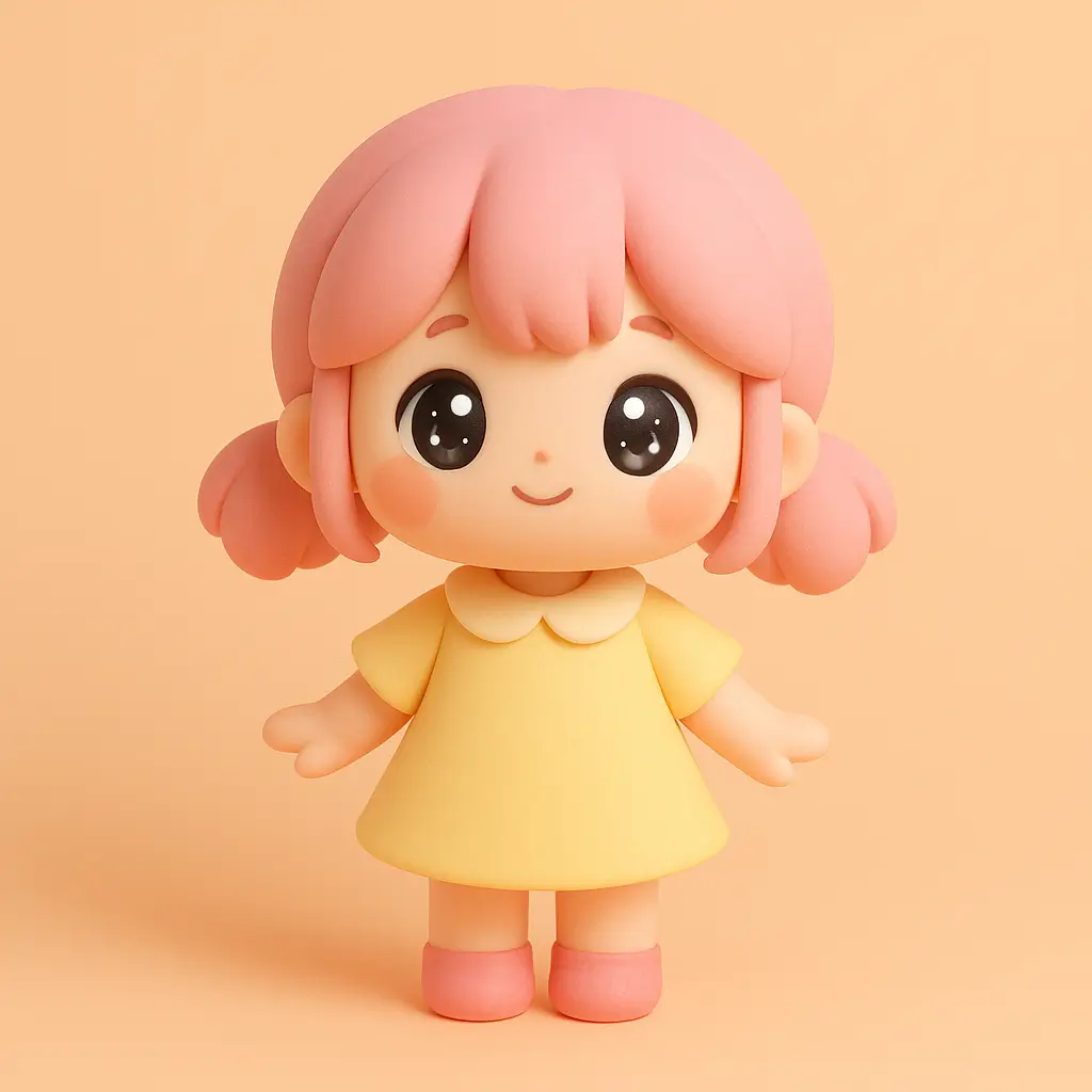 Kawaii 3D Character effect preview