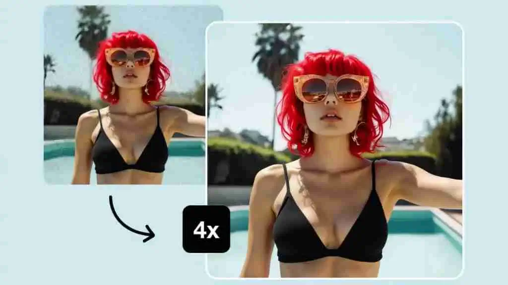 AI Image Upscaler tool preview